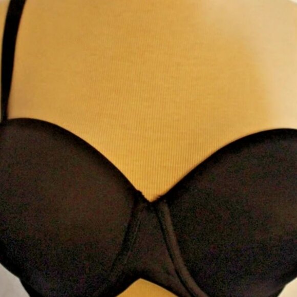 Maidenform 40C Black Bra Underwire Light Padding RN#15763 Full Coverage X Front. - Picture 1 of 8
